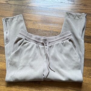 Mocha Brown Athleta fleece lined pants.